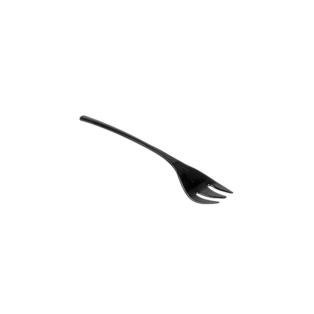 140.60-MINI FORCHETTA RIUTILIZZABILI  10 CM NERO PS (200 u.)