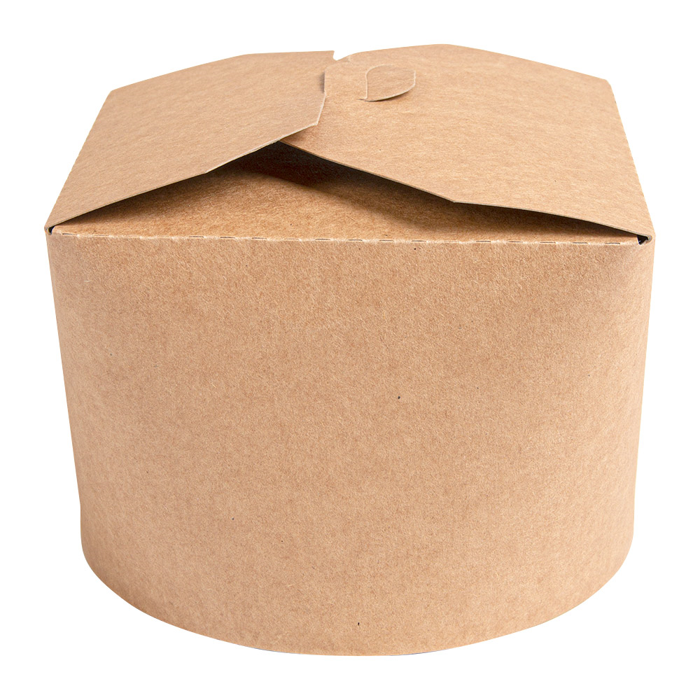 256.85-RICIPIENTI INSALATA 1000 ML 275 + 25 PE G/M2 Ø12,3x8,5 CM NATURALE KRAFT (50 u.)