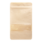 258.03-SACCHE CON CHIUSURA ZIP  250 GR 45 + 13 PET + 27 CPP G/M2 13+3,5x22,5 CM NATURALE KRAFT (50 u.)