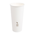 274.45-BICCHIERI BEVANDE FREDDE E CALDE 1 PARETE 'COMPOSTABLE' 660 ML - 22 oz 300 G/M2 Ø9/6x17 CM BIANCO CARTONE (50 u.)