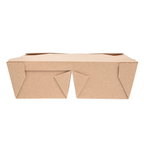 258.48-SCATOLE AMERICANE 2 SCOMPARTI 'THEPACK' 990 + 990 ML 19,6x14x6,2 CM NATURALE CARTONE NANO-MICRO + PP (50 u.)