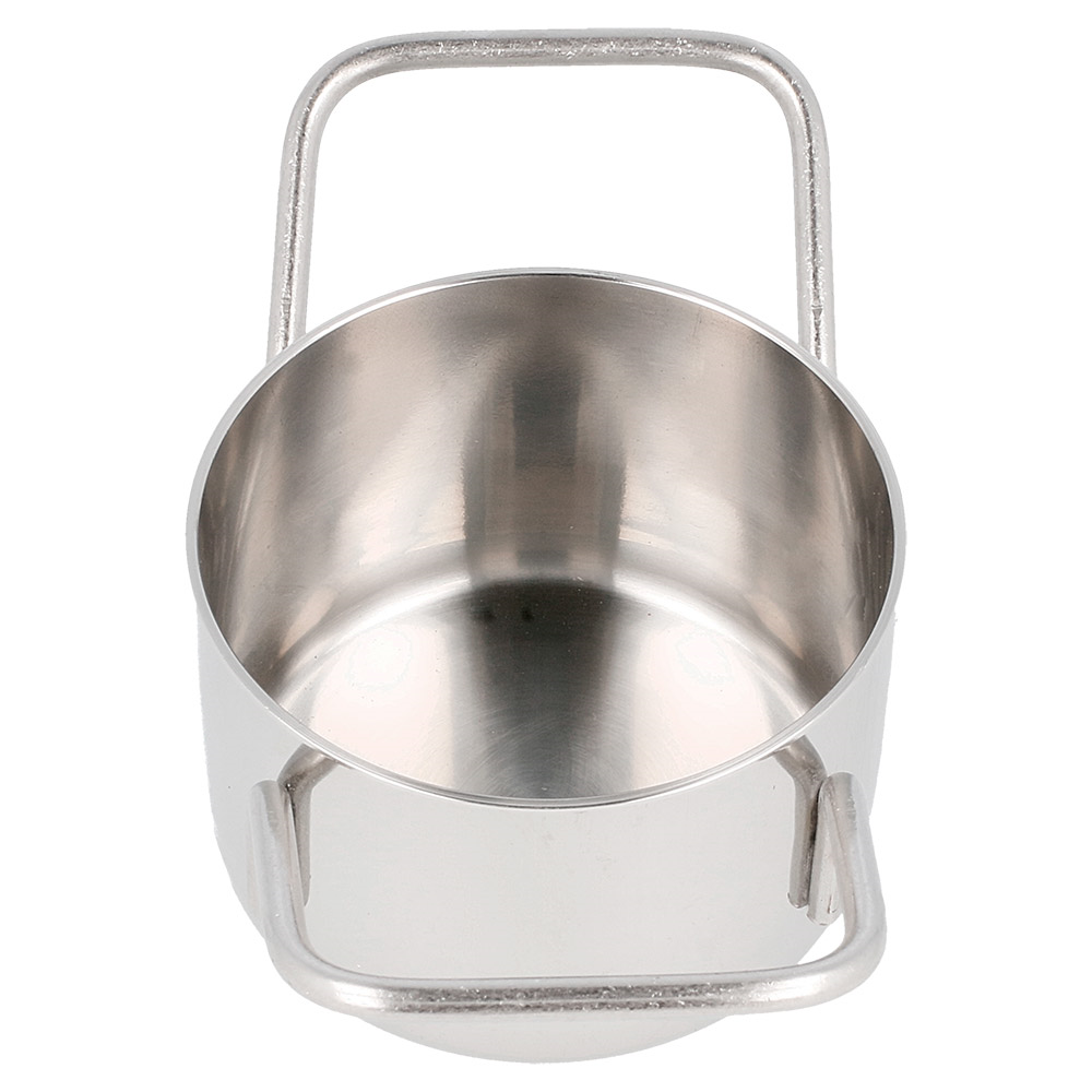 207.59-MINI CASSERUOLA 'ARTINOX'  Ø 8x4,5 CM ARGENTO ACCIAIO INOX (1 u.)