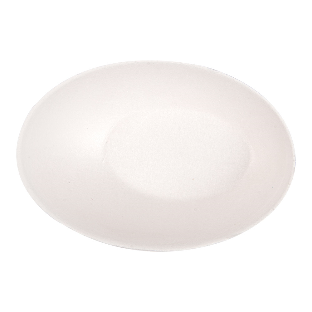 232.73-CONTENITORE OVALE 'BIONIC'  8x4,8x2,7 CM BIANCO BAGASSA (50 u.)