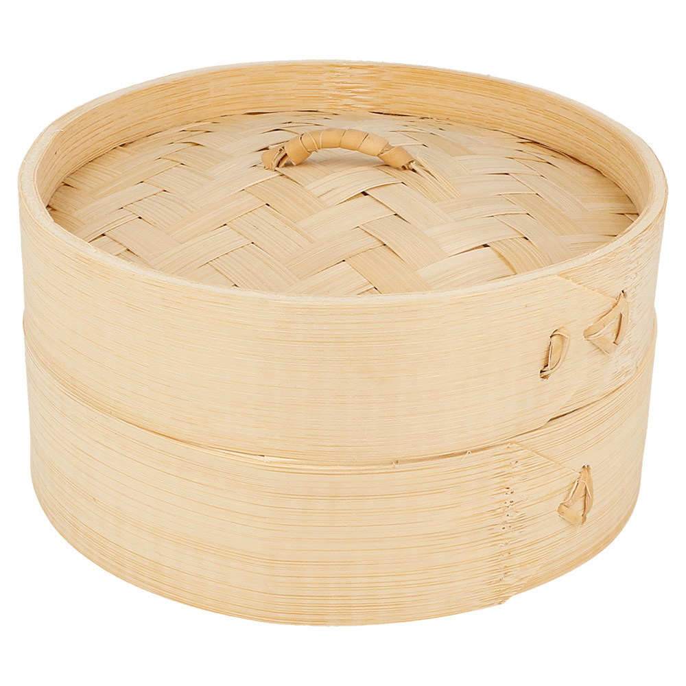 144.36-CONTENITORI MINI DIM-SUM 'BAMBOO'  Ø 15x8 CM NATURALE BAMBÙ