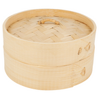 144.36-CONTENITORI MINI DIM-SUM 'BAMBOO'  Ø 15x8 CM NATURALE BAMBÙ