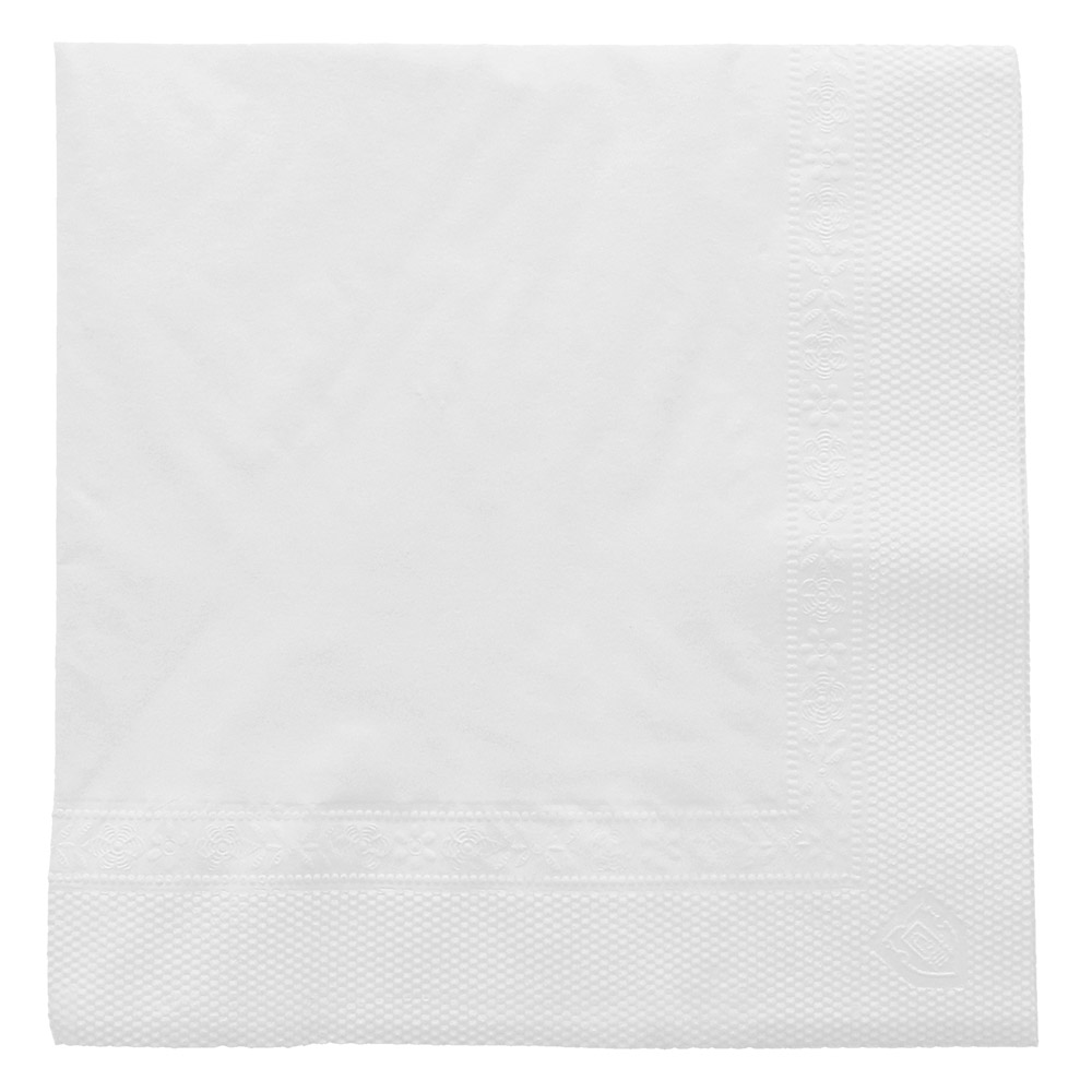 102.30-TOVAGLIOLI 2 VELI  18 G/M2 25x25 CM BIANCO TISSUE (100 u.)