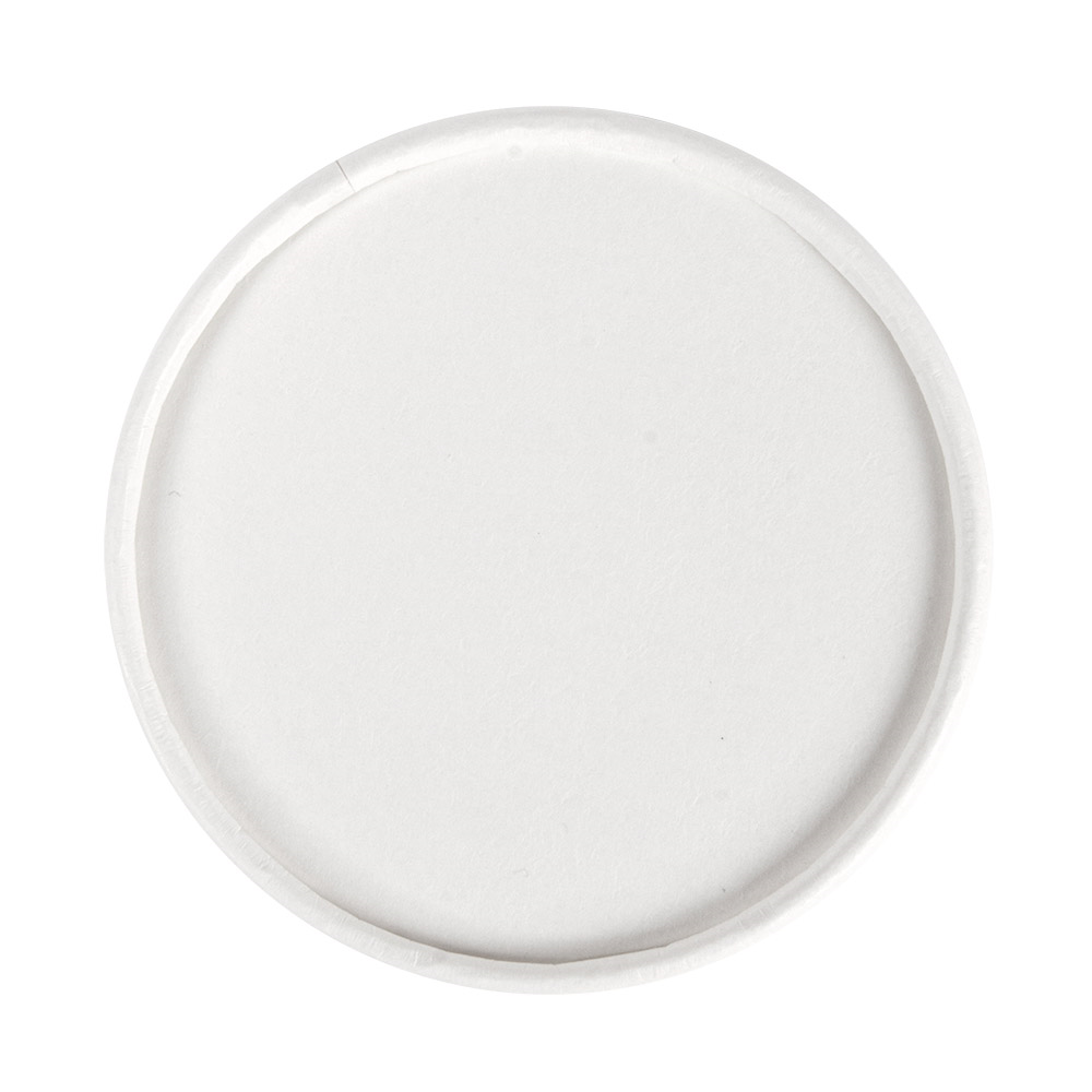 233.31-COPERCHIO TERRINA GELATI 180 ML 280 + 18 PE G/M2 Ø8,7 CM BIANCO CARTONE (50 u.)