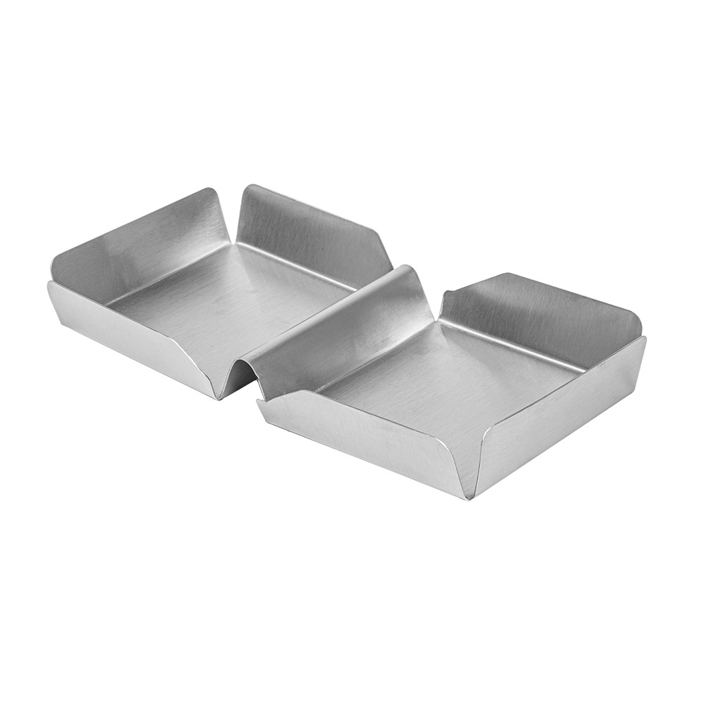 250.22-SCATOLA DI BURGER 'ARTINOX'  25,2x13x3 CM ARGENTO ACCIAIO INOX