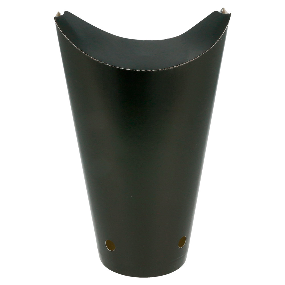 219.83-BICCHIERE FRITTI CHIUSO 22 OZ - 660 ML 220 + 18PE G/M2 8,5x18 CM NERO CARTONE (50 u.)