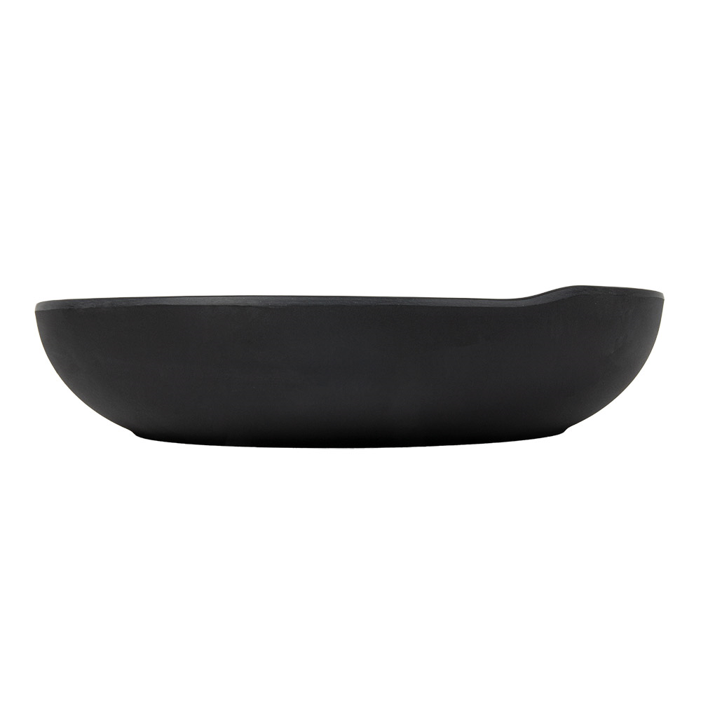 262.18-PIATTI PROFONDI ASAMI WARE  Ø 24,5x5,3 CM NERO MELAMINA (1 u.)