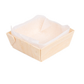 254.03-300 PZ. CONI + STAMPI IN SILICONE WOOD 45 ml 7x7x2 CM NATURALE LEGNO (25 u.)