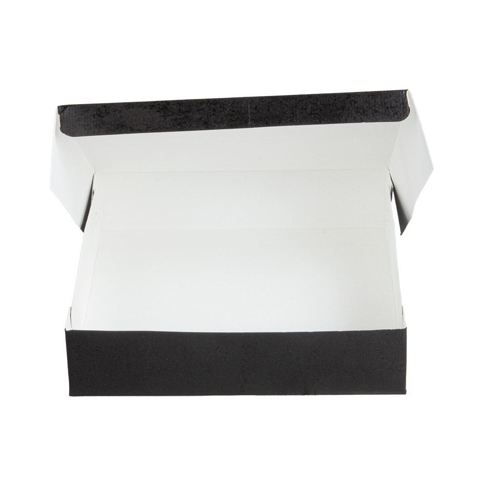 270.85-SCATOLE CATERING, PIANA 'THEPACK'  21x21x5 CM NERO CARTONE NANO-MICRO (50 u.)