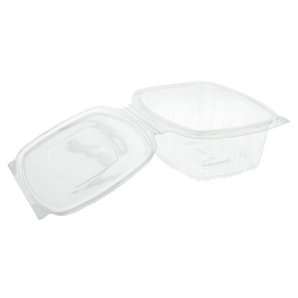 169.31-CONTENITORE CON COPERCHIO 500 ML 14,5x11,5x5,4 CM TRASPARENTE RPET (100 u.)