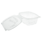 169.31-CONTENITORE CON COPERCHIO 500 ML 14,5x11,5x5,4 CM TRASPARENTE RPET (100 u.)