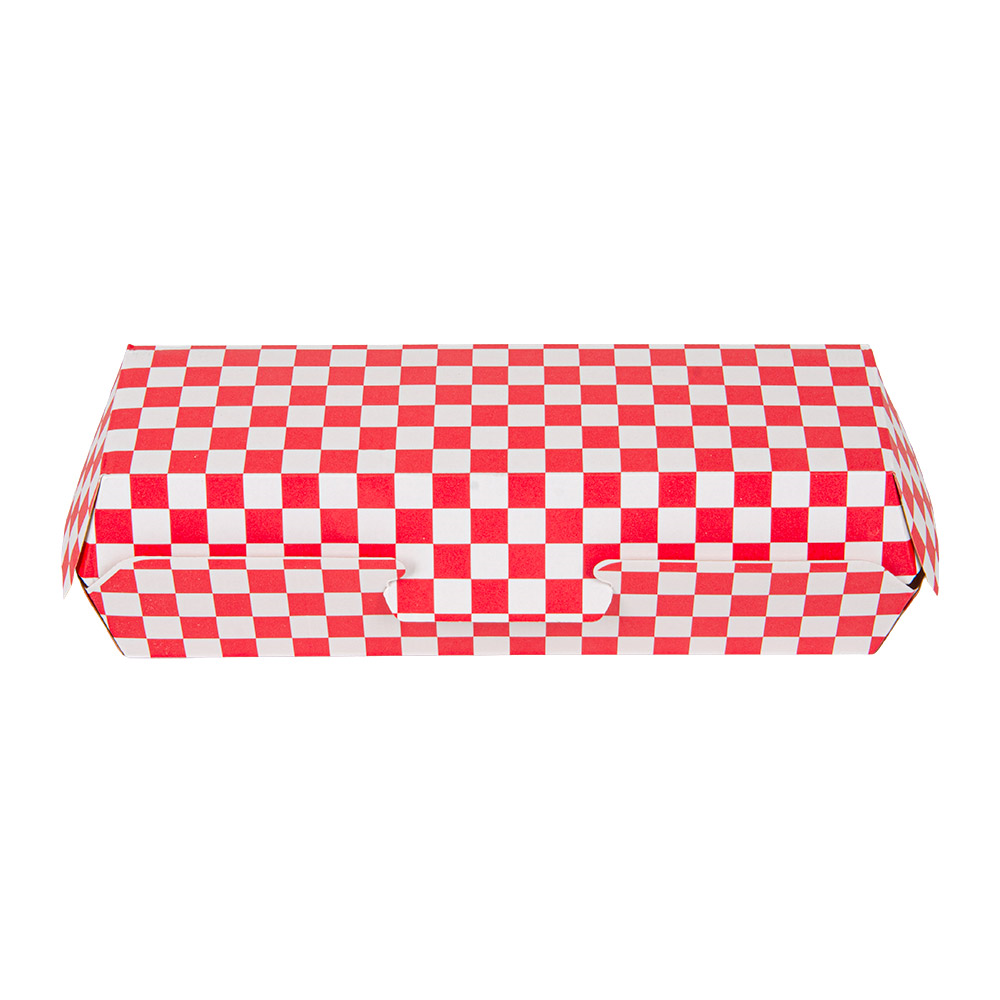 274.04-VASCHETTE "HOT DOG" 'THEPACK' RED FITIPALDI  23,2x9x6,3 CM ROSSO/NATURALE CARTONE NANO-MICRO (50 u.)