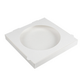 275.93-SCATOLE PER PIZZA CON FINESTRA 'THEPACK'  32x32x3,8 CM BIANCO CARTONE NANO-MICRO + OPP (100 u.)