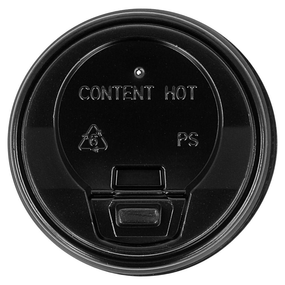 179.13-COPERCHIO ALTO PER BICCHIERI 120 ML  NERO PS (100 u.)