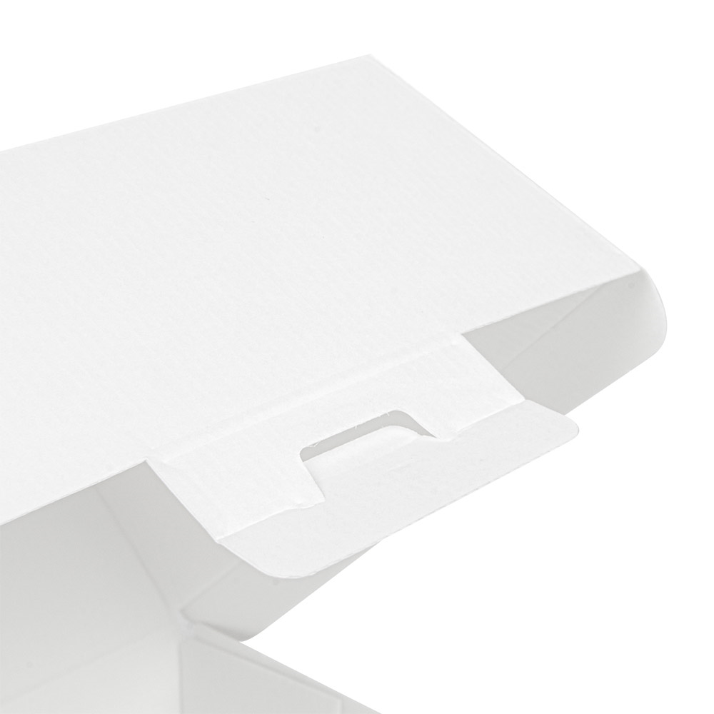 234.18-SCATOLE HAMBURGER 'THEPACK'  230 G/M2 14,4x13,6x9,2 CM (L+) BIANCO CARTONE NANO-MICRO (50 u.)