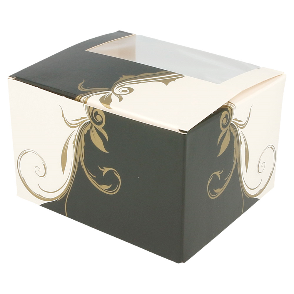 204.74-SCATOLE PER PASTICCERIA CON FINESTRA 'THEPACK' CLASSIC  11x13x8 CM BIANCO CARTONE NANO-MICRO (50 u.)