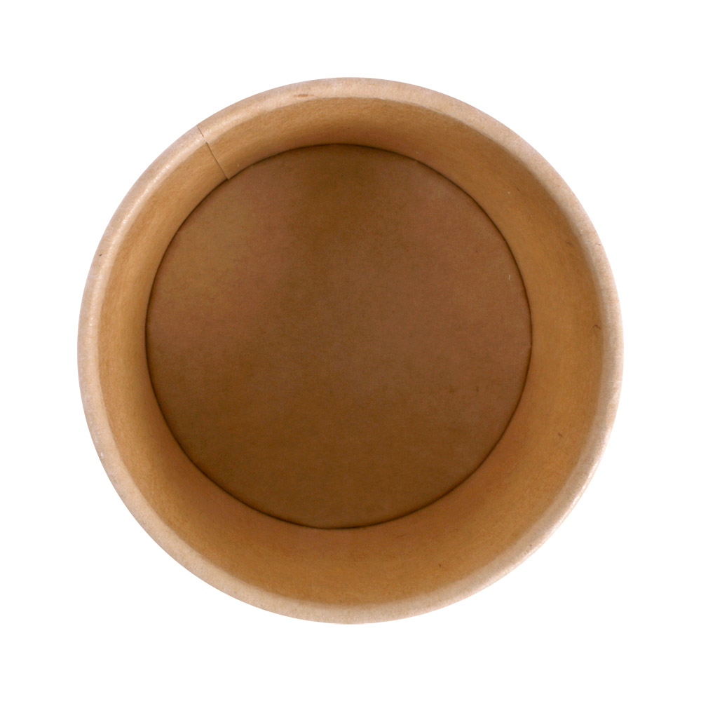254.39-TERRINA PICCOLA 80 ML (2,6 oz) 210 + 18 PE G/M2 Ø6/4,75x4,8 CM MARRONE CARTONE (50 u.)