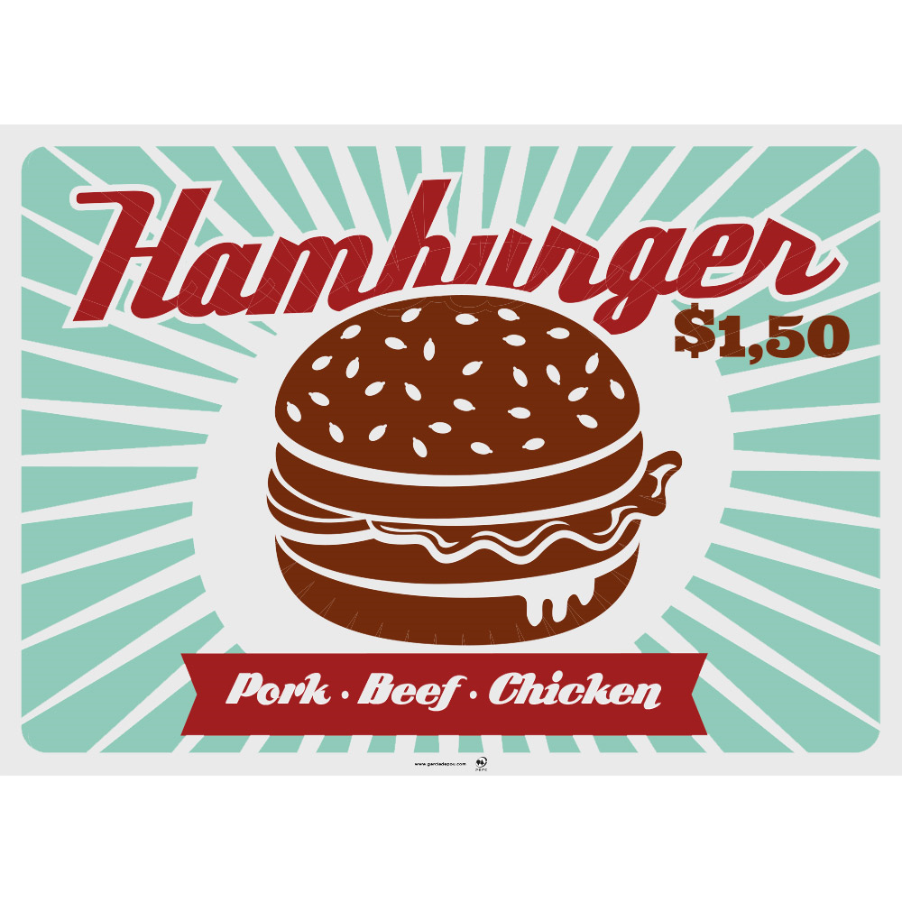 275.15-TOVAGLIETTE VINTAGE - FAST FOOD 70 G/M2 31x43 CM QUATRICOMIA CELLULOSA (500 u.)