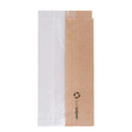 231.14-SACCHETTI PER SANDWICHES CON FINESTRA ECO 'JUST PAPER' ROUND 38 G/M2 9+5,5x18 CM NATURALE PERGAMANA ANTIGRASSI (250 u.)