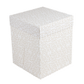 264.12-SCATOLE ALTE PER PASTICCERIA SENZA FINESTRA THEPACK 'DECO'  25,4x25,4x30,5 CM BIANCO CARTONE A MICROCANALI (10 u.)