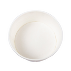 230.32-CONTENITORI GELATI PAROLE 150 ML 250 + 18 PE G/M2 Ø8,5x4,5 CM BIANCO CARTONE (50 u.)