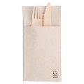 212.49-TOVAGLIOLI CANGURO ECOLABEL 2 VELI 'FEEL GREEN'  18 G/M2 40x40 CM NATURALE TISSUE RICICLATO (50 u.)