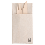 212.49-TOVAGLIOLI CANGURO ECOLABEL 2 VELI 'FEEL GREEN'  18 G/M2 40x40 CM NATURALE TISSUE RICICLATO (50 u.)