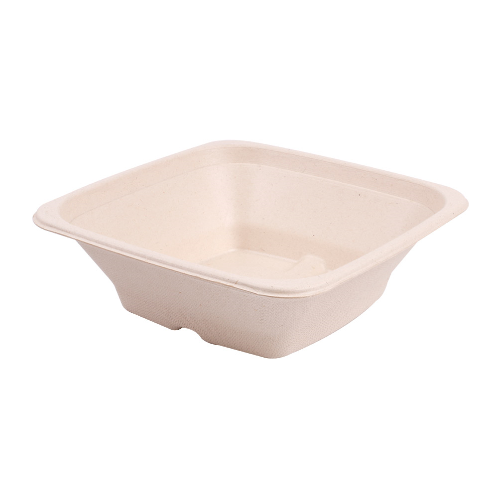 226.93-CIOTOLE QUADRATE BIONIC 700 ML 18x18x6 CM NATURALE BAGASSA (50 u.)