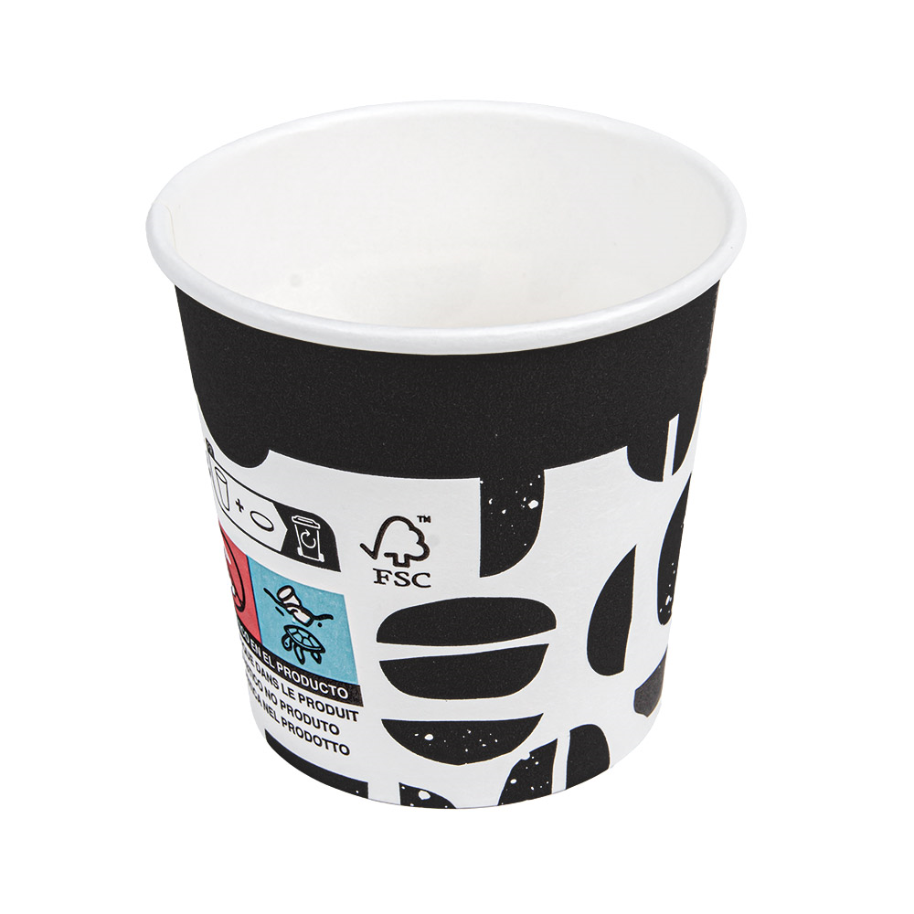 271.02-BICCHIERI BEVANDE CALDE 1 PARETE 'JAVA' 120 ML 230 + 18 PE G/M2 Ø6,2/4,5x6 CM BIANCO CARTONE (50 u.)