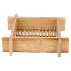 180.37-20 MINI CONTENITORI 'BAMBOO'  12x12x3 CM NATURALE BAMBÙ