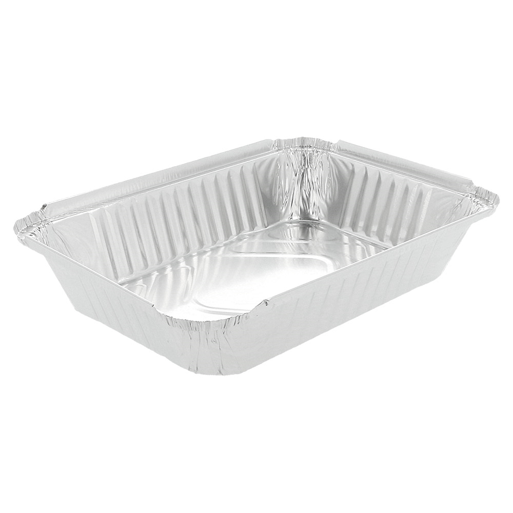 135.68-VASCHETTA RETTANGOLARE  900 ML 21,9x15,8x3,8 CM ALLUMINIO (100 u.)