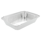 135.68-VASCHETTA RETTANGOLARE  900 ML 21,9x15,8x3,8 CM ALLUMINIO (100 u.)