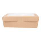 253.65-SCATOLE CON FINESTRA 'THEPACK' 1980 ML 19,8x14x6,4 CM NATURALE CARTONE NANO-MICRO + OPP (25 u.)