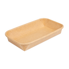 268.82-RECIPIENTI PER "SUSHI"  20PE + 280 +16PE G/M2 16x9,1x2,4 CM NATURALE KRAFT (50 u.)