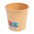 232.98-BICCHIERI BEVANDE CALDE 1 PARETE  120 ML - 4 oz 230 + 18 PE G/M2 Ø6,2/4,5x6 CM MARRONE CARTONE (50 u.)