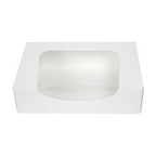 253.42-CONTENITORI SUSHI+FINESTRA 'THEPACK'  17,5x12x4,5 CM BIANCO CARTONE NANO-MICRO + OPP (50 u.)