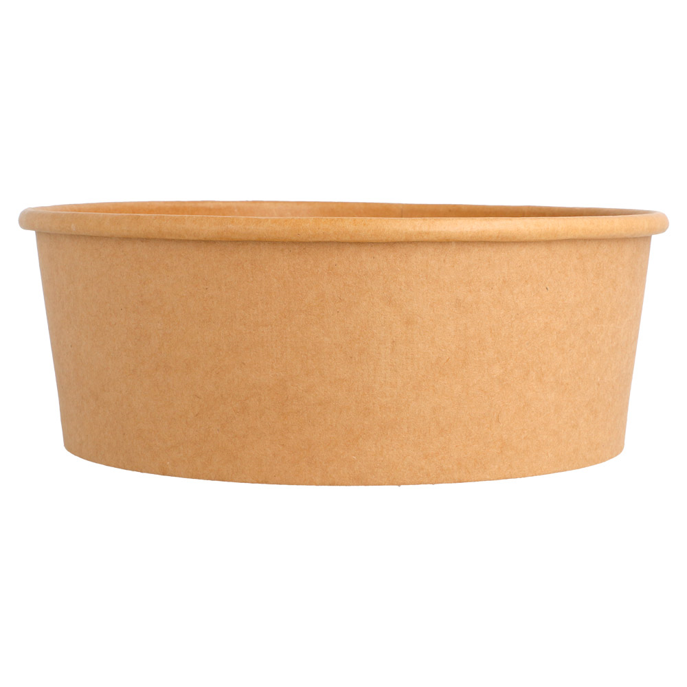 212.97-INSALATIERI 1300 ML - 43,3 oz 320 + 18 PE G/M2 Ø 18,4/16x6,6 CM NATURALE KRAFT (50 u.)