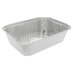 135.73-VASCHETTA RETTANGOLARE  2300 ML 25,5x18,7x6,4 CM ALLUMINIO (100 u.)