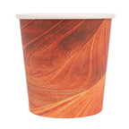 255.01-BICCHIERI BEVANDE CALDE 1 PARETE 'ARIZONA' 120 ML 230 + 18 PE G/M2 Ø6,2/4,5x6 CM MARRONE CARTONE (50 u.)