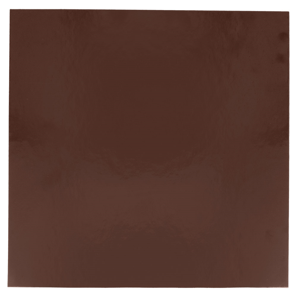 223.73-BASE PER TORTA DOPPIA FACCIA  1100 G/M2 26x26 CM CIOCCOLATO/PRALINA CARTONE (100 u.)