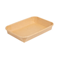 268.86-RECIPIENTI PER "SUSHI"  20PE + 280 +16PE G/M2 16,5x11,5x2,4 CM NATURALE KRAFT (50 u.)