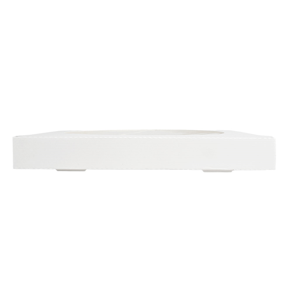275.93-SCATOLE PER PIZZA CON FINESTRA 'THEPACK'  32x32x3,8 CM BIANCO CARTONE NANO-MICRO + OPP (100 u.)