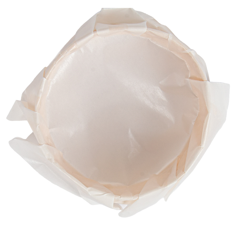280.49-ANELLO DA FORNO CON CARTA 'WOOD' 150 ML Ø 8x3 CM NATURALE LEGNO (10 u.)