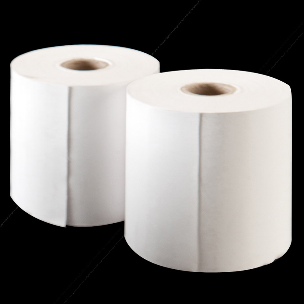 186.21-100 U. ROTOLI TERMICI REGISTRATORI DI CASSA   Ø55x57 MM BIANCO CARTA