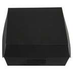 234.24-SCATOLE HAMBURGER 'THEPACK'  17,6x16,8x7,8 CM (XL WIDER) NERO CARTONE NANO-MICRO (50 u.)