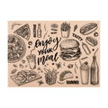 270.81-TOVAGLIETTE OFFSET FAST FOOD 115 G/M2 30x42 CM NATURALE CARTA RICICLATA (250 u.)