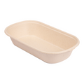 320.52-LUNCH BOXES 1 SCOMPARTO 'BIONIC' 850 ML 23,5x13,1x4,6 CM NATURALE BAGASSA (50 u.)